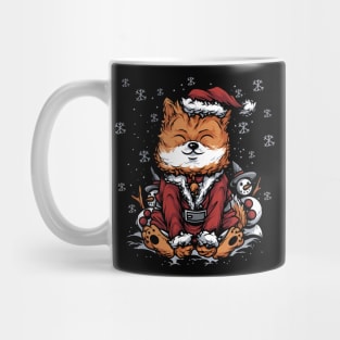 Christmas Dog Shiba Inu Santa Suit Mug